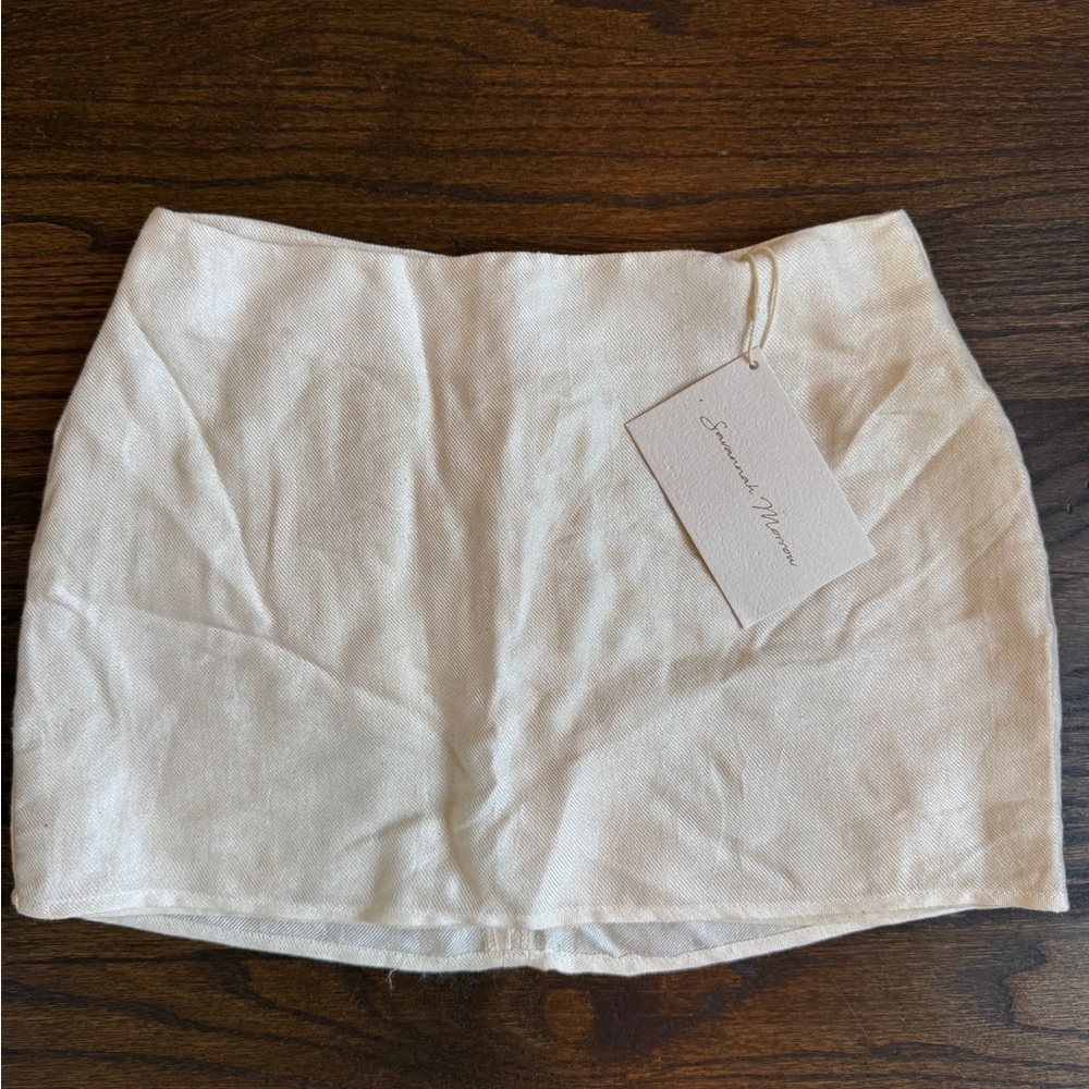 Savannah Morrow White Mini Skirt